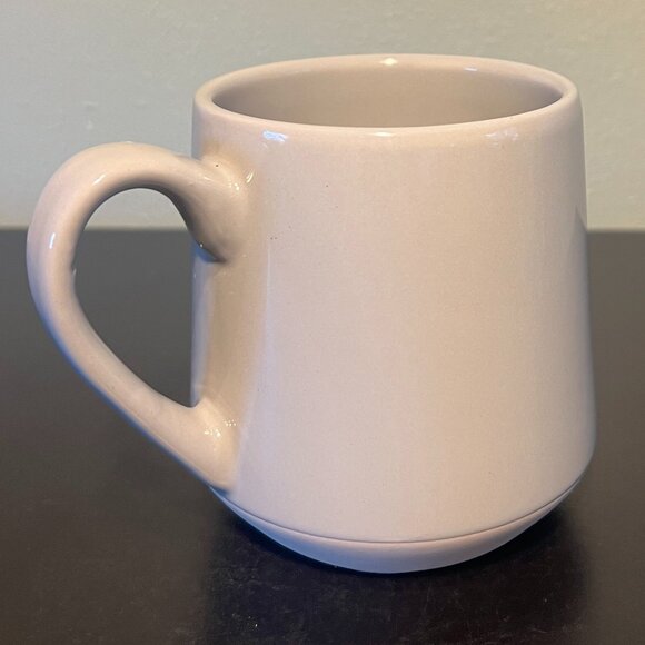 GODDESS Incised Glossy Gray Stoneware Mug with Unglazed Base - Picture 3 of 11